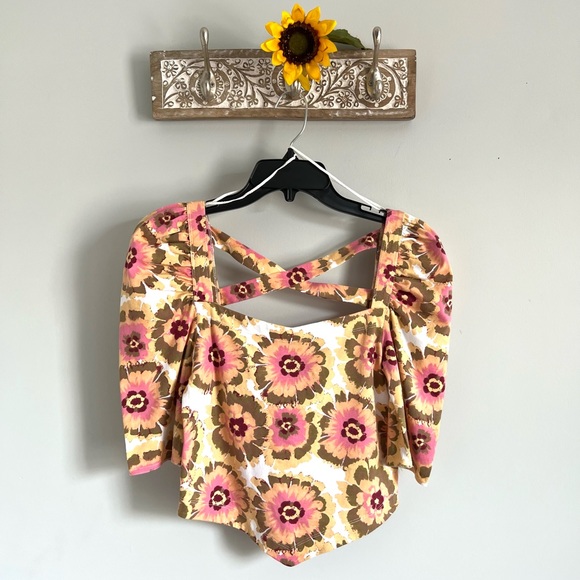 🌻🚨🆕FINAL SALE PRICE🚨FREE PEOPLE GIVE ME MORE TOP-IVORY COMBO - Picture 12 of 16